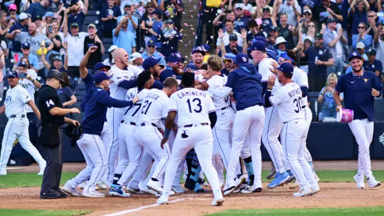 Rays get walk-off home run from unlikely hero in first home game at George M. Steinbrenner Field