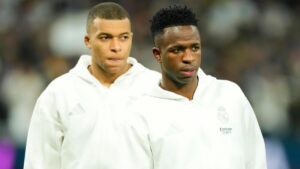 UEFA investigates Real Madrid's Kylian Mbappe, Vinicius Junior for 'indecent conduct' in Champions League