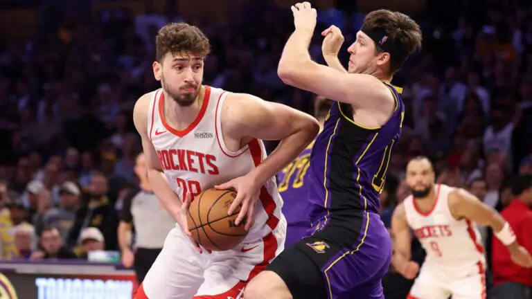 2025 NBA playoff picture: Standings, projections as Rockets clinch playoff spot; Lakers jump ahead of Nuggets