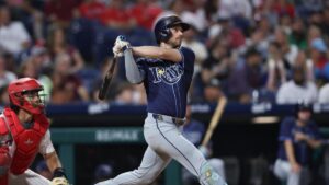 Free MLB home run parlay for April 1: Corey Seager, Josh Naylor, Heliot Ramos best bets for Tuesday HR props