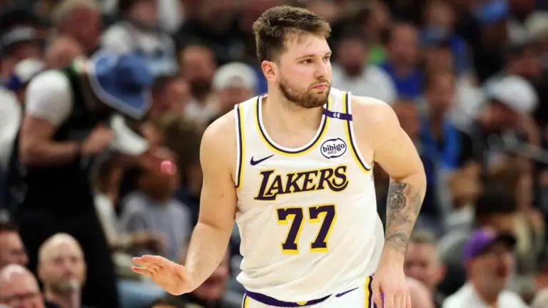 Lakers star Luka Dončić donates $5,000 to restore vandalized mural of Kobe and Gianna Bryant in Los Angeles
