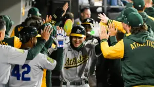 MLB home run leader Tyler Soderstrom presents rare bright spot for Athletics -- and a bit of a problem