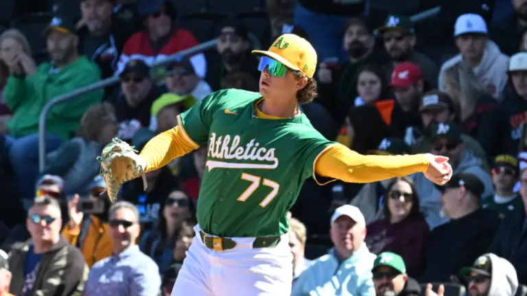 Nick Kurtz debut: Athletics promote top prospect to majors after reconfiguring infield
