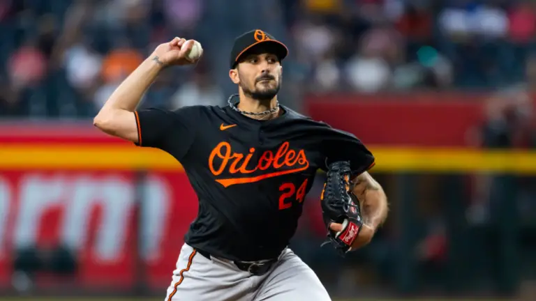 Orioles place Zach Eflin on IL with lat strain as Baltimore's already shaky rotation takes huge hit