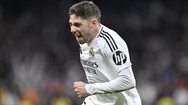 Real Madrid 1-0 Athletic Club: Fede Valverde's stoppage time goal keeps them within reach of Barcelona