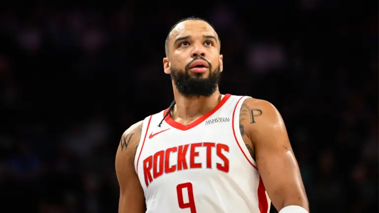 Rockets' Dillon Brooks hit with technical foul for kick to the groin vs. Jazz, now facing suspension