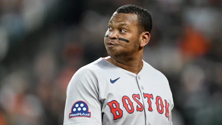 WATCH: Red Sox DH Rafael Devers finally picks up first hit after historically bad start to 2025 season