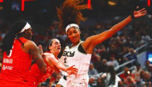 Caitlin Clark gets triple-double and flagrant foul vs. Angel Reese in Fever's opener