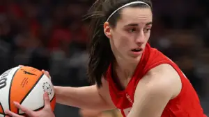 Caitlin Clark reacts to Tyrese Haliburton's stunning shot, Knicks collapse against Pacers