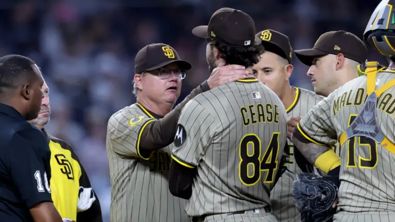 Dylan Cease injury: Padres star leaves game vs. Yankees after taking no-hitter into seventh