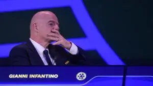 FIFA Congress members walk out after Gianni Infantino's late arrival following meeting with Donald Trump