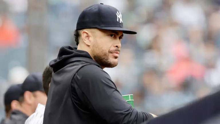 Giancarlo Stanton injury update: Yankees slugger, sidelined by elbow woes, hopes to return to lineup by June