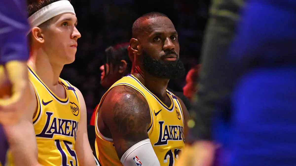 LeBron James sidesteps question about Lakers playing without a center, getting exposed by Timberwolves