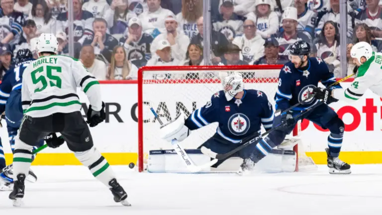 NHL Playoffs 2025: Connor Hellebuyck, Brad Marchand among 3 Stars of the Night