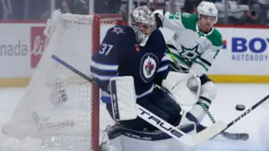 NHL Playoffs 2025: Connor Hellebuyck records second shutout of series, highlights 3 Stars of the Night