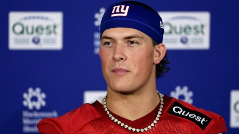 Confident Jaxson Dart appears ready to be the face of the Giants franchise -- whenever that time may be