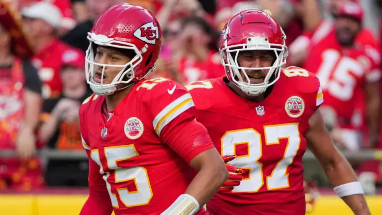 Chiefs' Patrick Mahomes says Travis Kelce not acting like someone who may be going into their 'last ride'