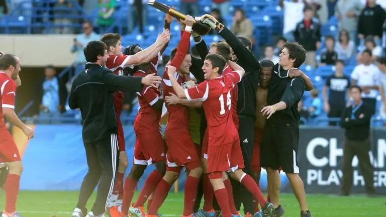 DI men's soccer teams with the most NCAA national championships