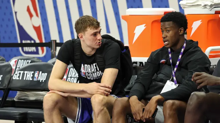 76ers' VJ Edgecombe addresses Cooper Flagg rivalry, says beef with Mavericks' No. 1 pick is 'all love'