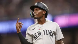 MLB reportedly investigating Jazz Chisholm Jr. exchange with Braves coach over possible beanball threat