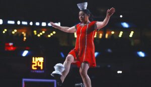 Popular Unicycle Performer Red Panda Injured at Halftime of WNBA game